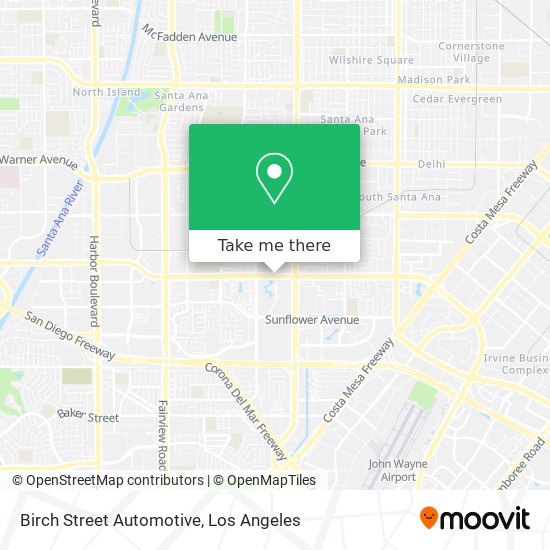 Birch Street Automotive map