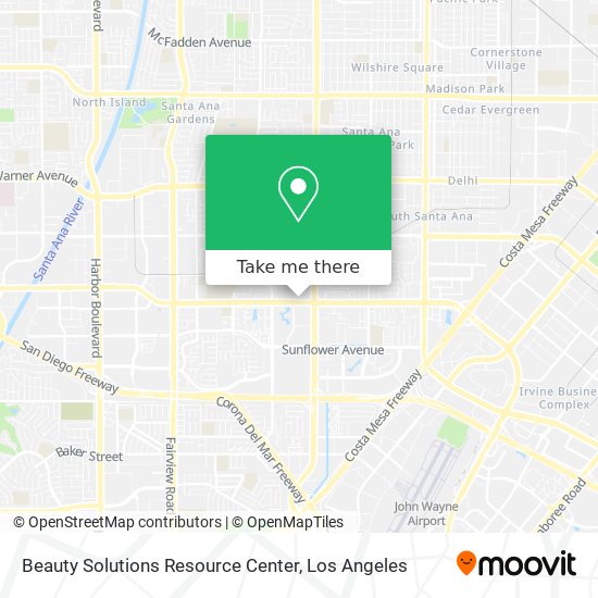 Mapa de Beauty Solutions Resource Center