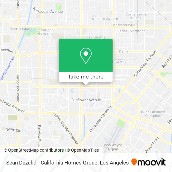 Mapa de Sean Dezahd - California Homes Group