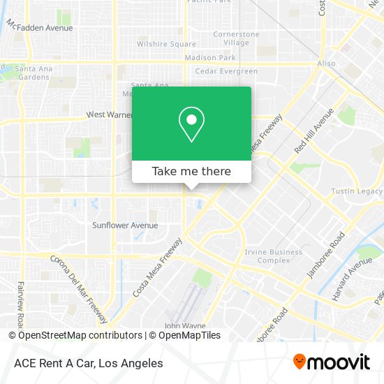 ACE Rent A Car map