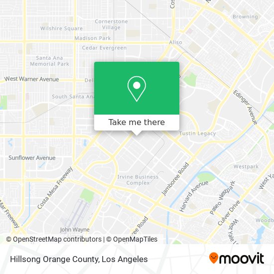 Hillsong Orange County map