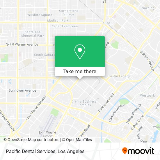 Mapa de Pacific Dental Services