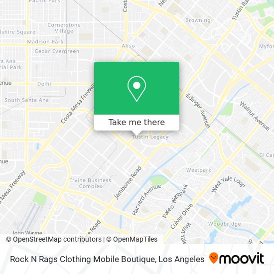 Mapa de Rock N Rags Clothing Mobile Boutique
