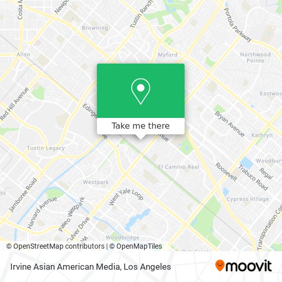 Irvine Asian American Media map