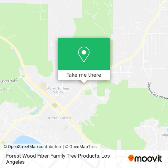 Forest Wood Fiber-Family Tree Products map