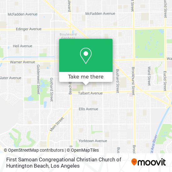 Mapa de First Samoan Congregational Christian Church of Huntington Beach