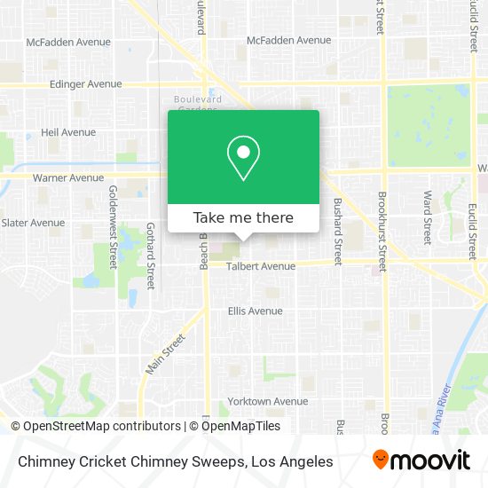 Chimney Cricket Chimney Sweeps map