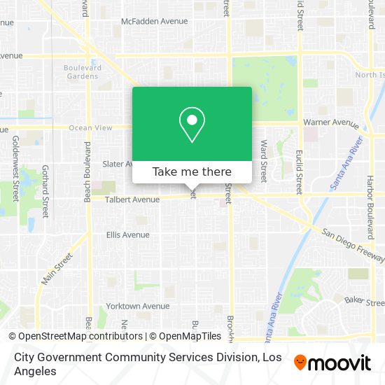 City Government Community Services Division map