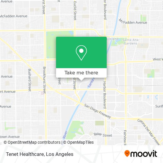 Tenet Healthcare map