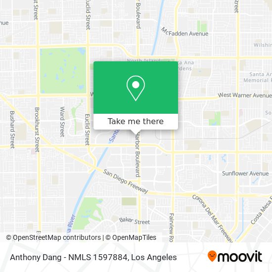 Mapa de Anthony Dang - NMLS 1597884