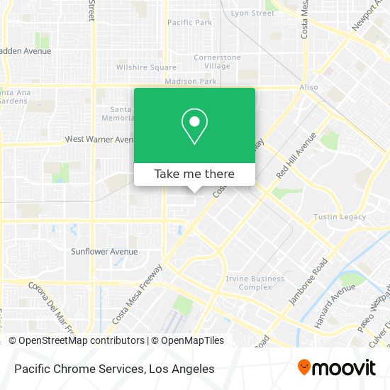 Pacific Chrome Services map