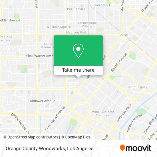 Orange County Woodworks map