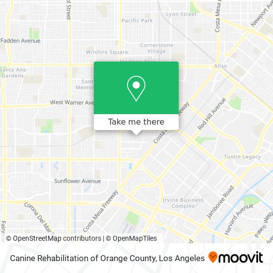 Canine Rehabilitation of Orange County map