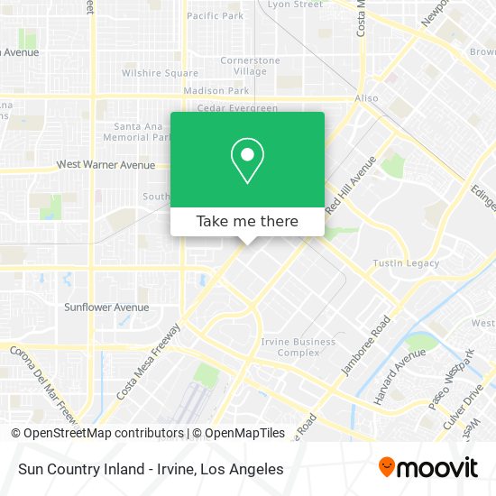 Sun Country Inland - Irvine map