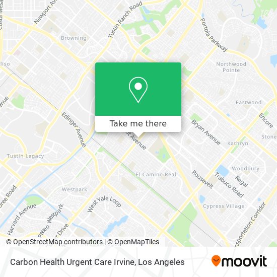 Mapa de Carbon Health Urgent Care Irvine