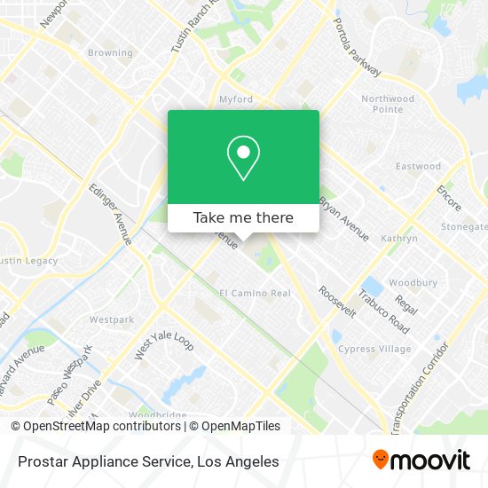 Prostar Appliance Service map