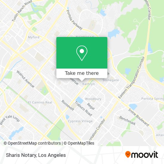 Sharis Notary map