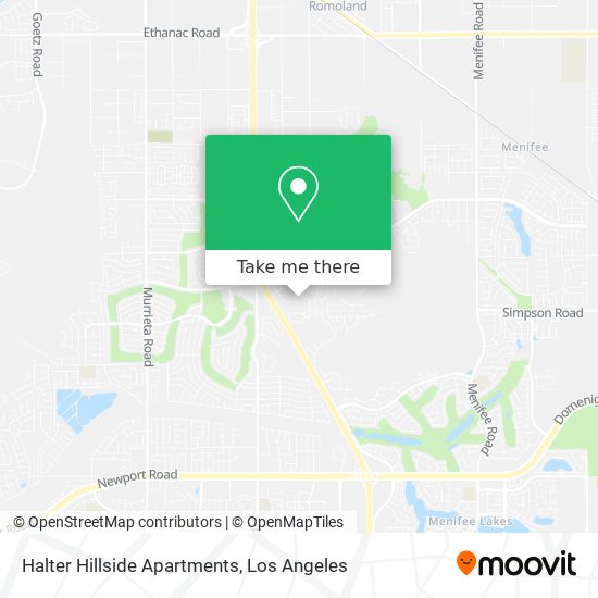 Halter Hillside Apartments map