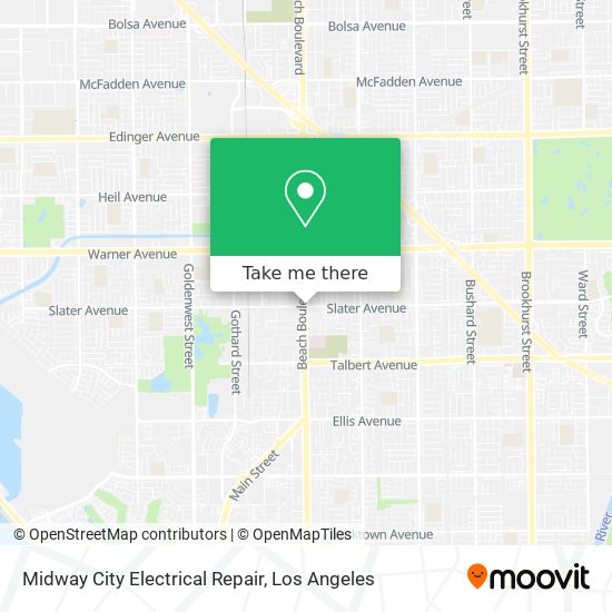 Mapa de Midway City Electrical Repair