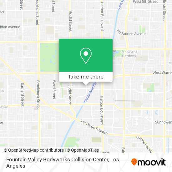 Mapa de Fountain Valley Bodyworks Collision Center