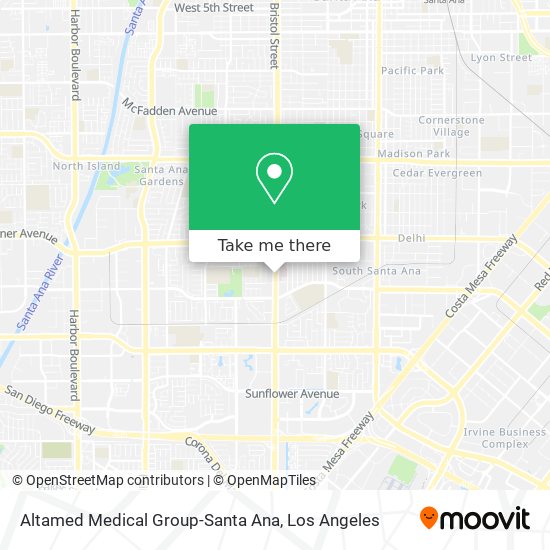 Altamed Medical Group-Santa Ana map