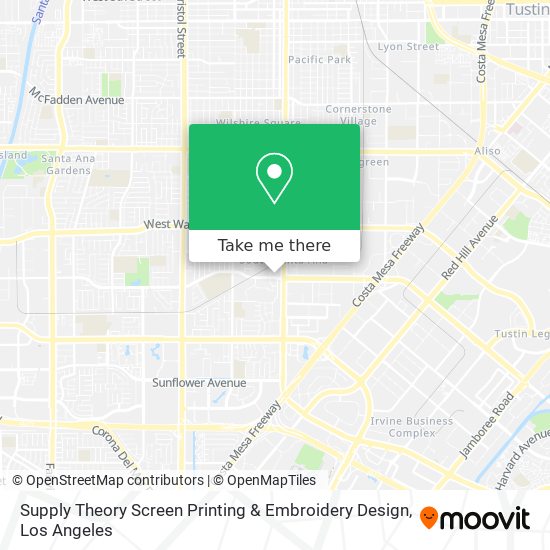 Mapa de Supply Theory Screen Printing & Embroidery Design