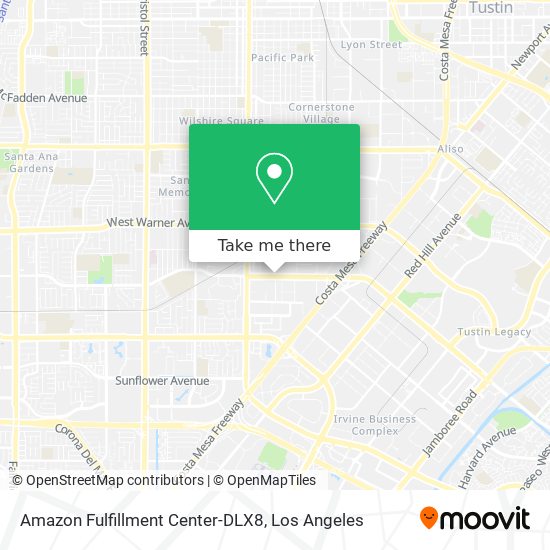 Mapa de Amazon Fulfillment Center-DLX8