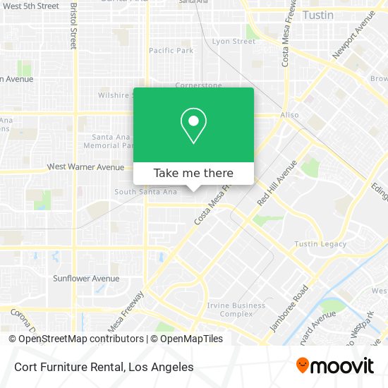 Cort Furniture Rental map