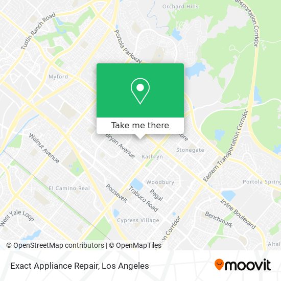 Mapa de Exact Appliance Repair