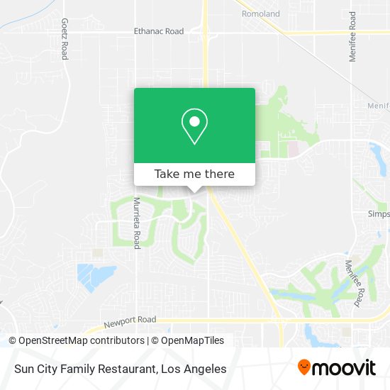 Sun City Family Restaurant map