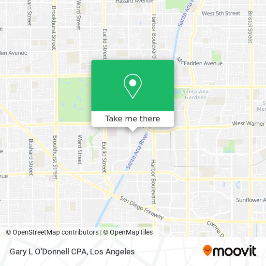 Gary L O'Donnell CPA map