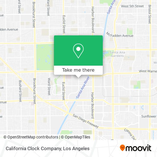 California Clock Company map