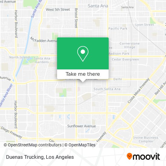 Duenas Trucking map