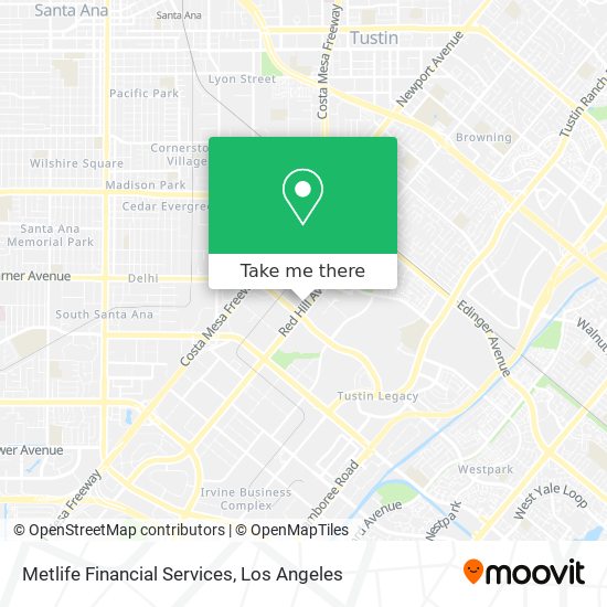 Metlife Financial Services map