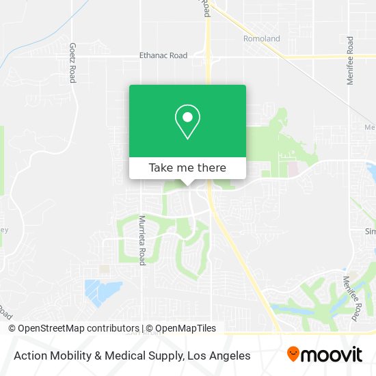 Action Mobility & Medical Supply map