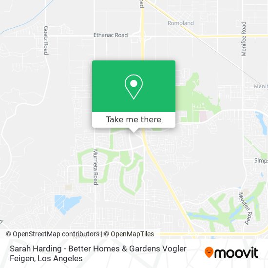 Sarah Harding - Better Homes & Gardens Vogler Feigen map