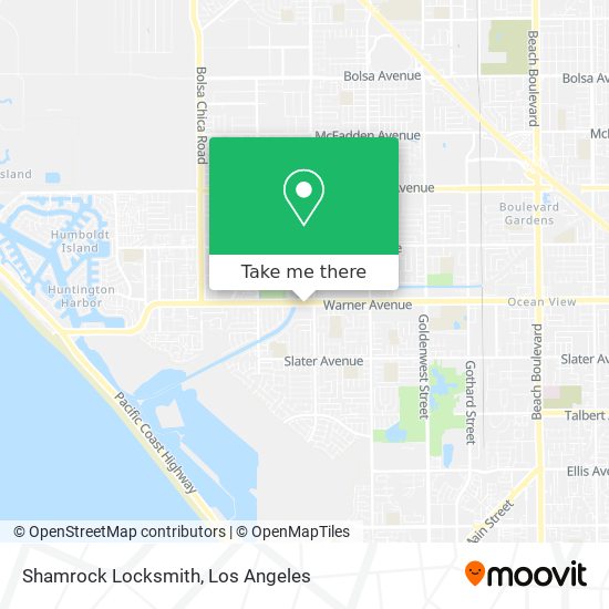 Mapa de Shamrock Locksmith