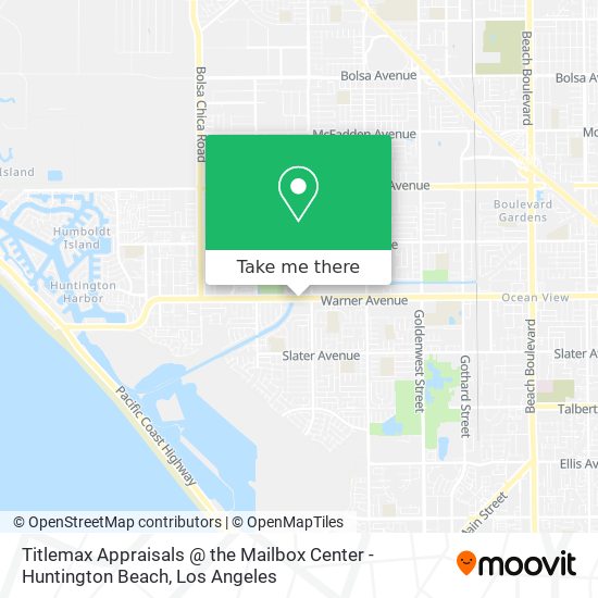 Mapa de Titlemax Appraisals @ the Mailbox Center - Huntington Beach