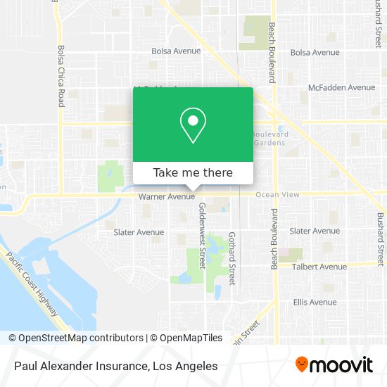 Paul Alexander Insurance map