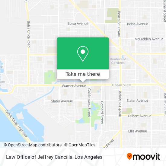 Mapa de Law Office of Jeffrey Cancilla