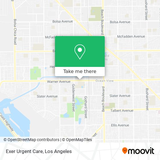 Exer Urgent Care map