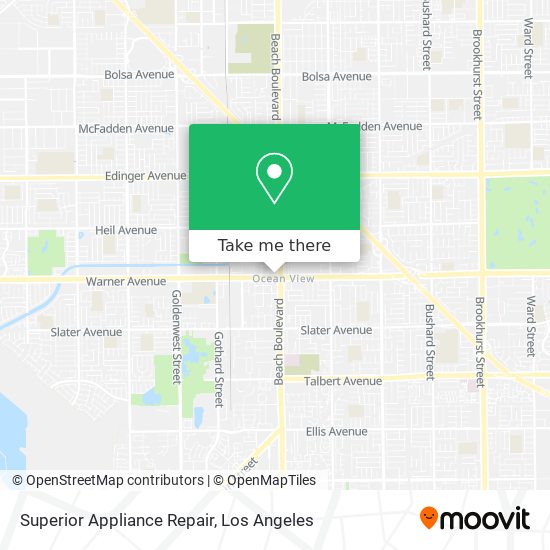 Superior Appliance Repair map