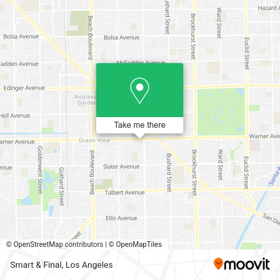 Mapa de Smart & Final