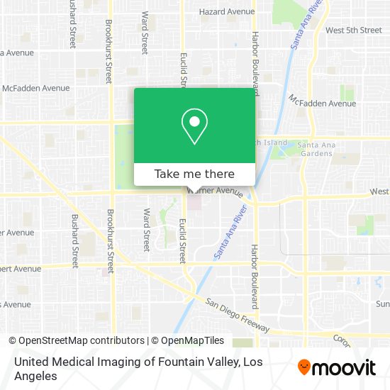 United Medical Imaging of Fountain Valley map