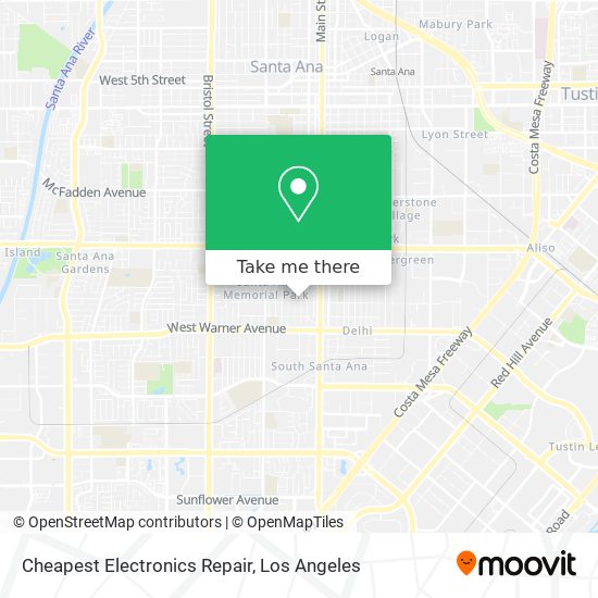 Mapa de Cheapest Electronics Repair