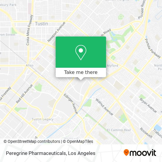 Peregrine Pharmaceuticals map