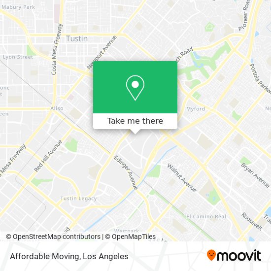 Mapa de Affordable Moving