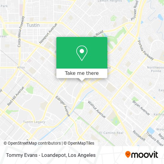Mapa de Tommy Evans - Loandepot