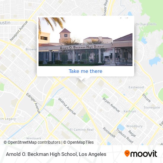 Mapa de Arnold O. Beckman High School