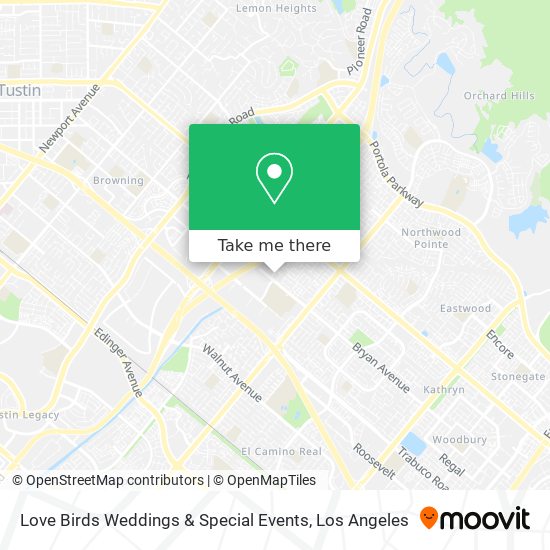 Love Birds Weddings & Special Events map